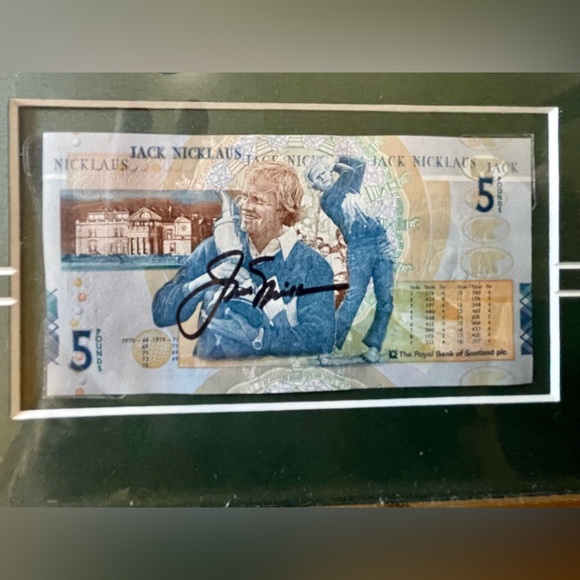 PATRICK DRICKEY SIGNED FRAMED PRINT GOLF JACK NICKLAUS ST. ANDREWS 2005 OPEN - Picture 6 of 15